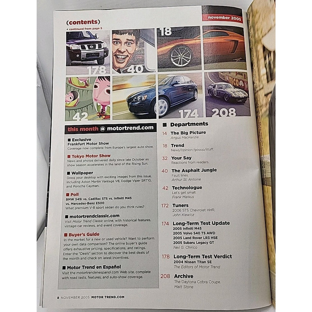 Motor Trend Magazine November 2005