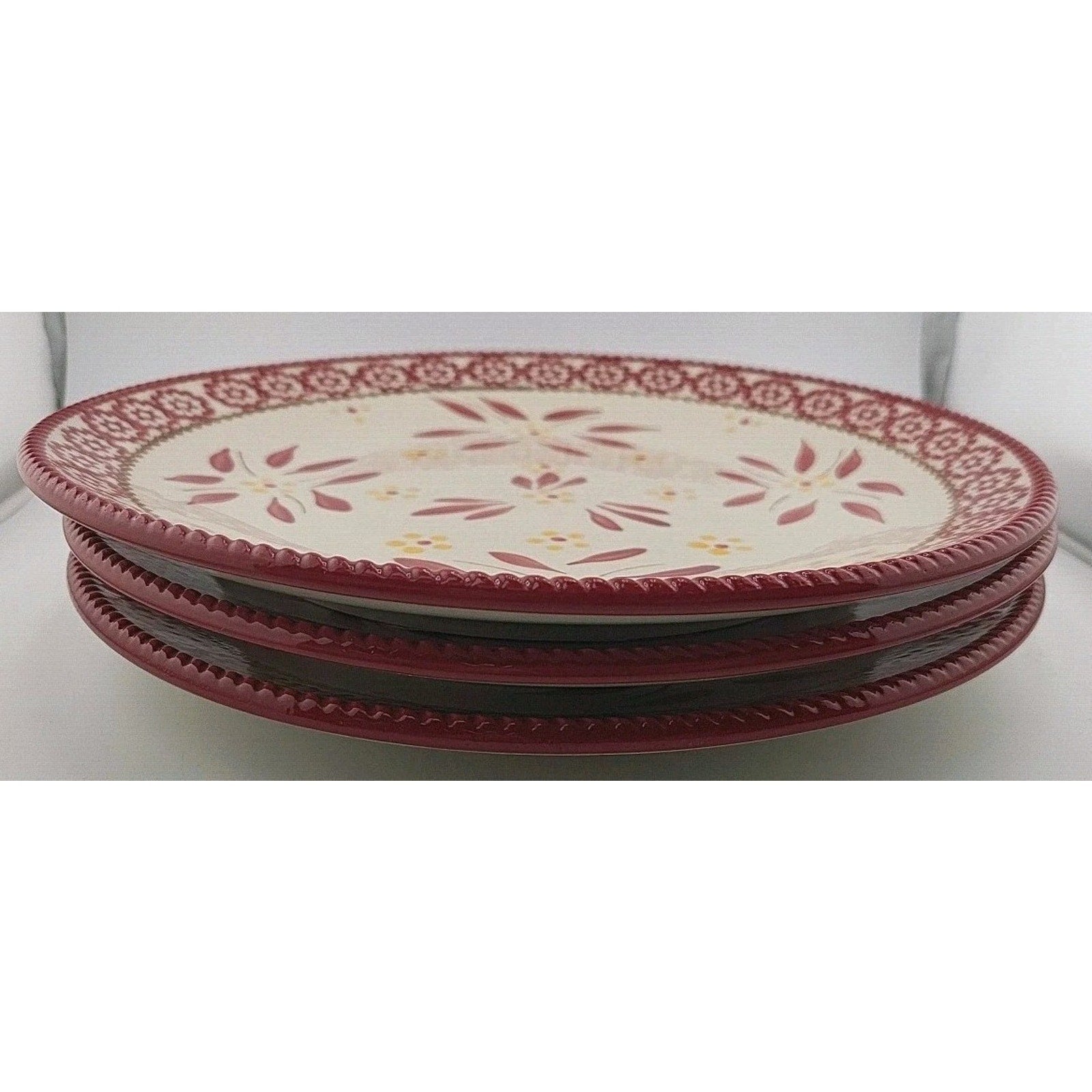 Temptations By Tara Old World 10.5 Diam Plate Set Of 3