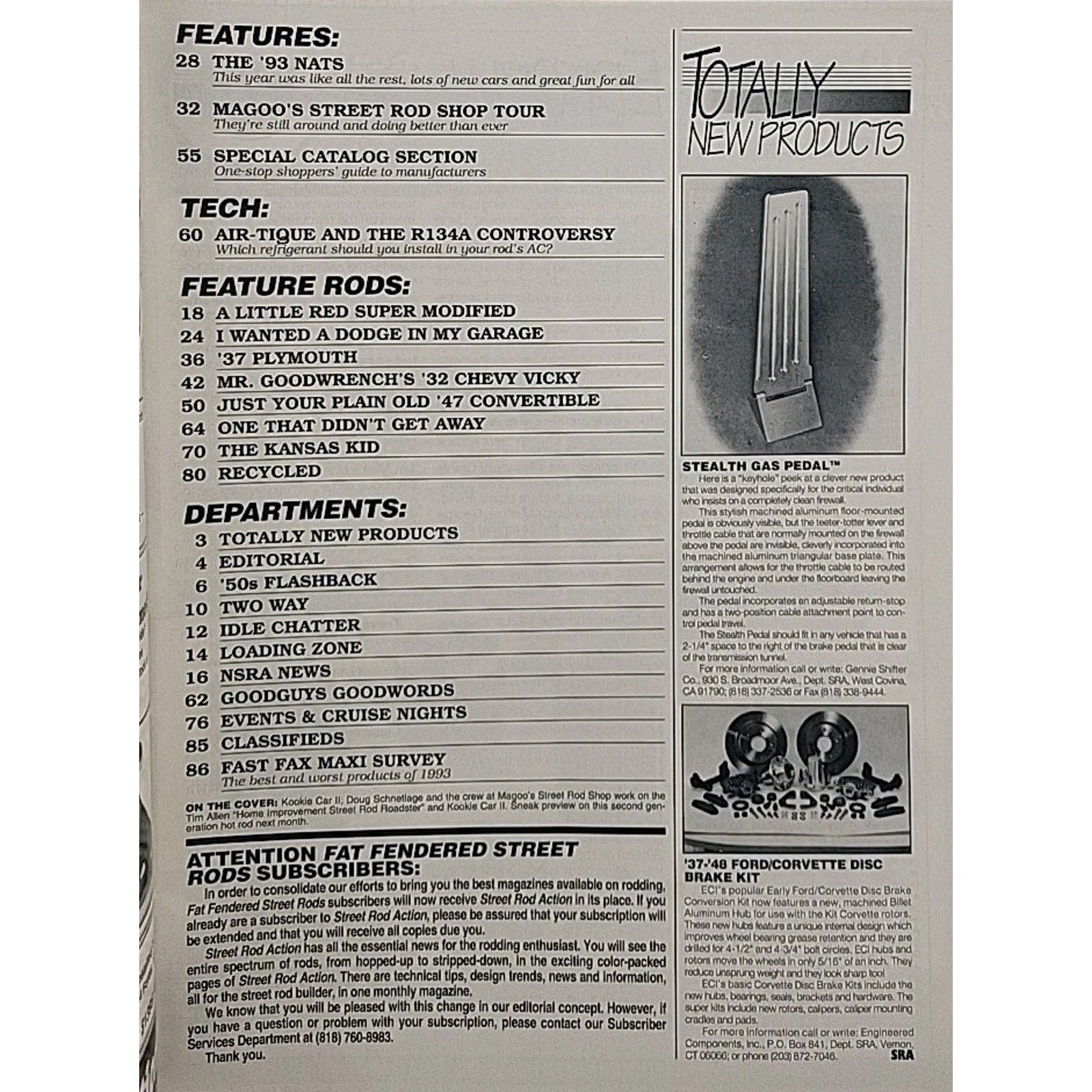 Street Rod Action Magazine November 1993 Volume 22 Number 11
