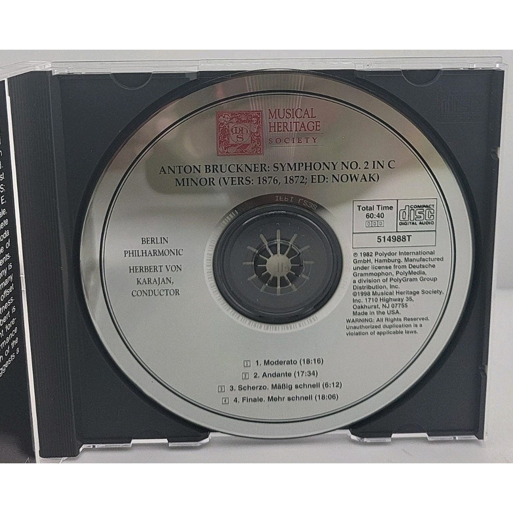 Anton Bruckner Symphony No. 2 in C Minor CD