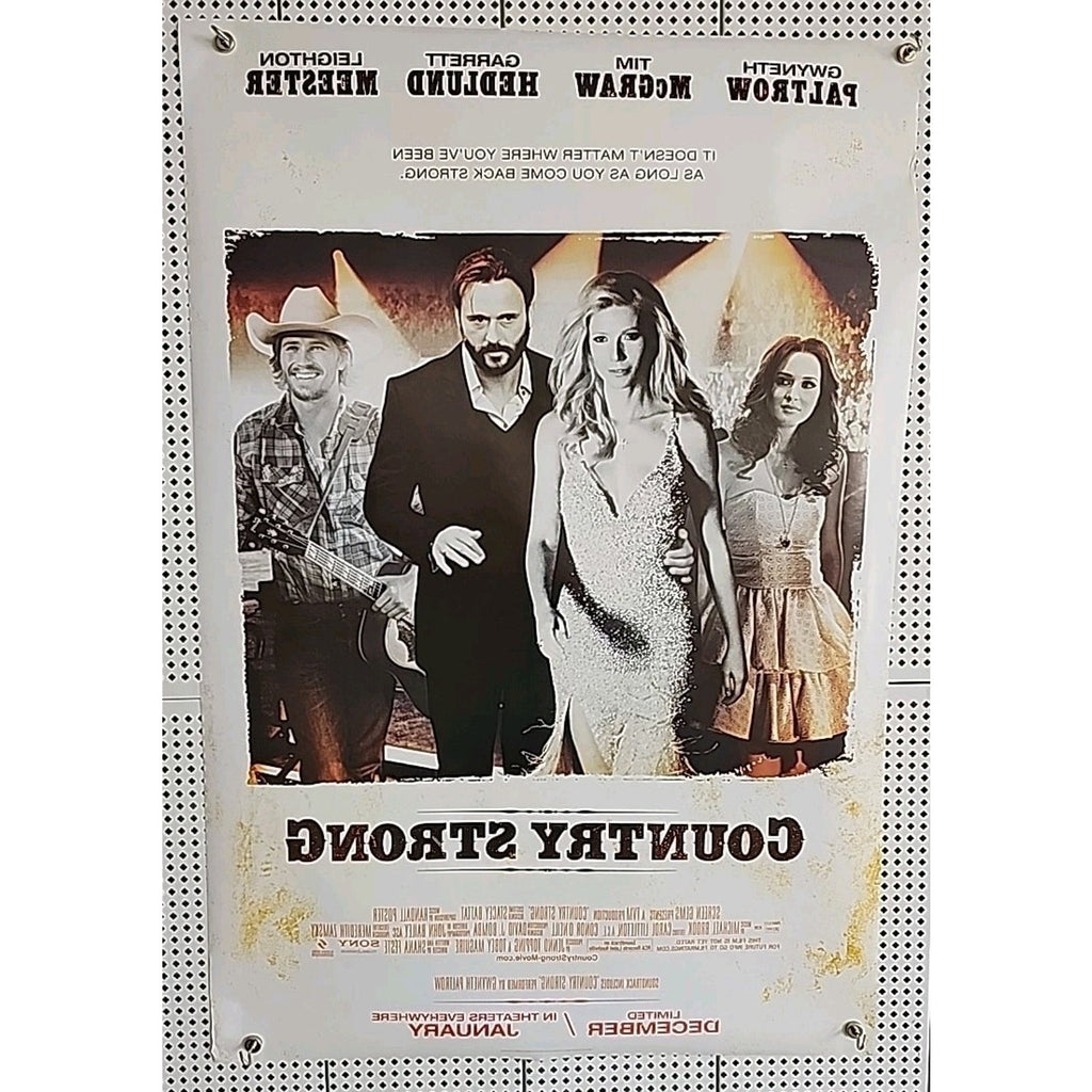 Country Strong Movie Poster 27x40 D/S Tim McGraw Gweneth Paltrow Garrett Hedlund