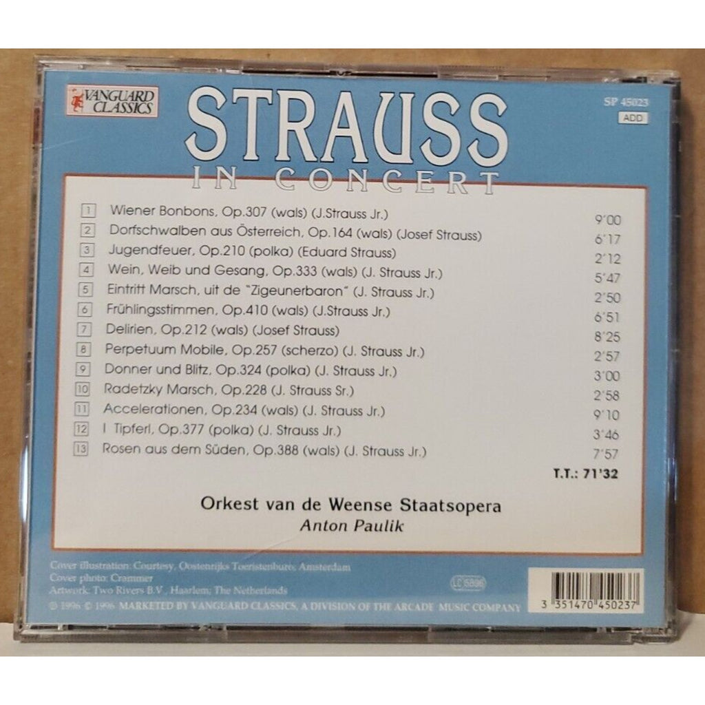 Strauss In Concert Neujahrsklange Aus Wein (CD)