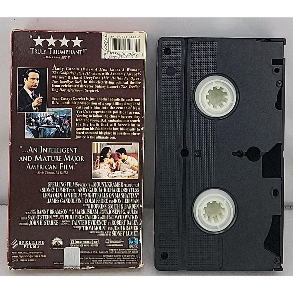 Night Falls on Manhattan (VHS, 1997)