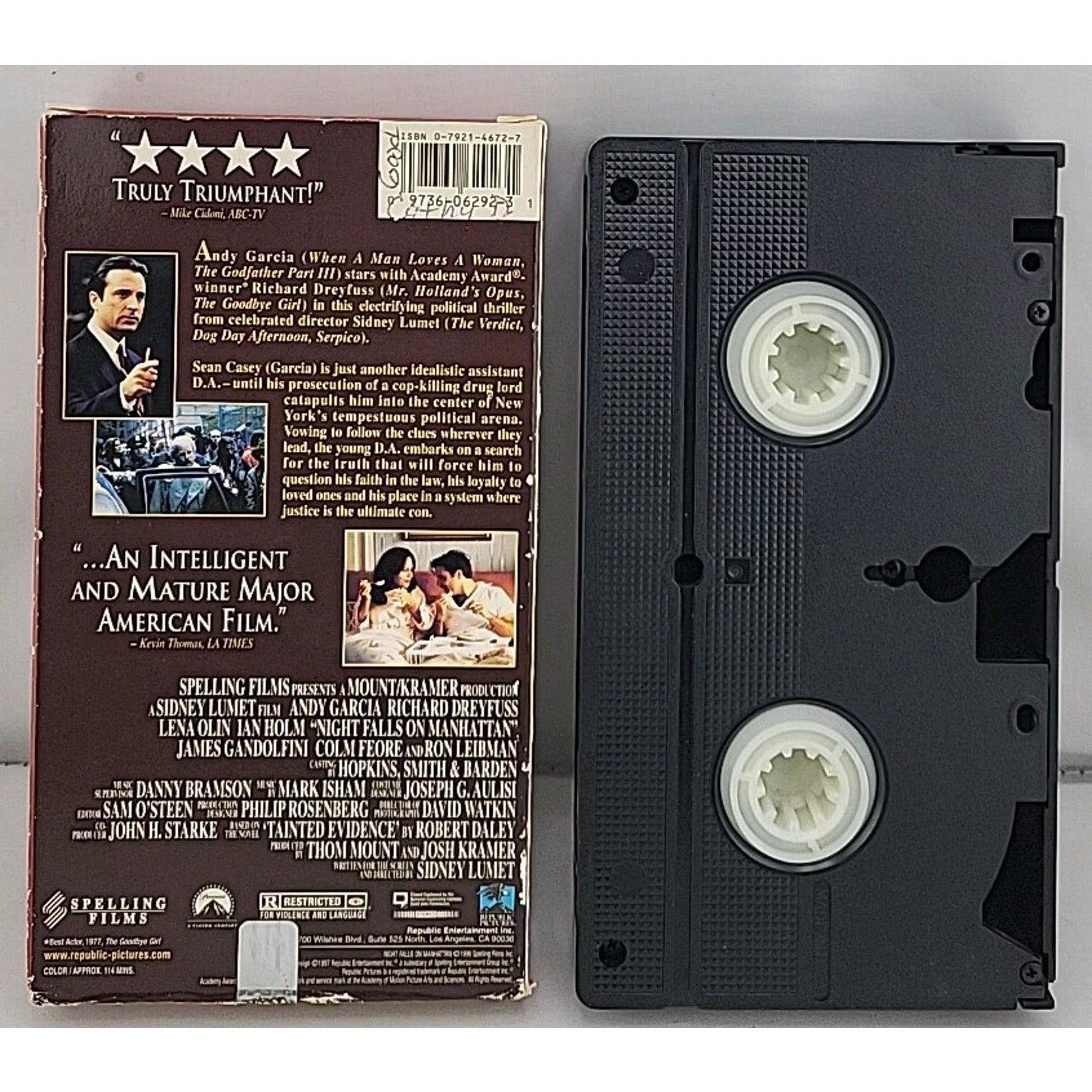 Night Falls on Manhattan (VHS, 1997)