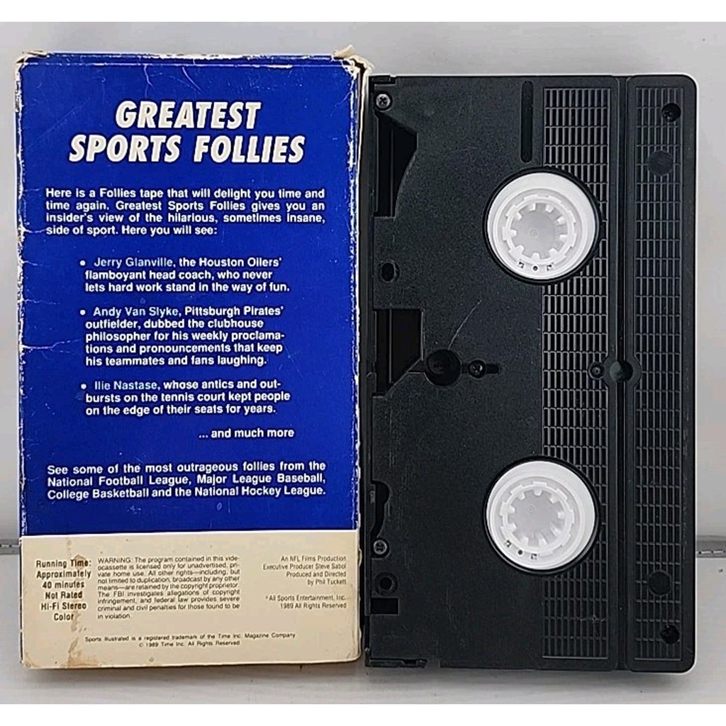Greatest Sports Follies VHS 1989 Sports Illustrated