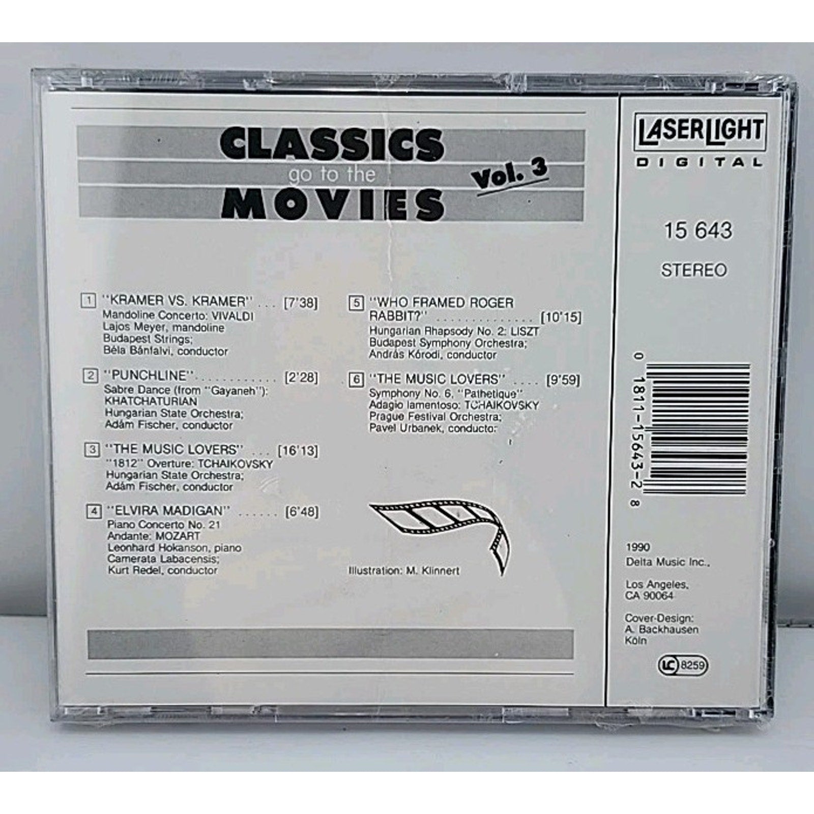 Classics Go to the Movies, Vol. 3 by Various Artists (CD, Jun-1990) *Brand New*