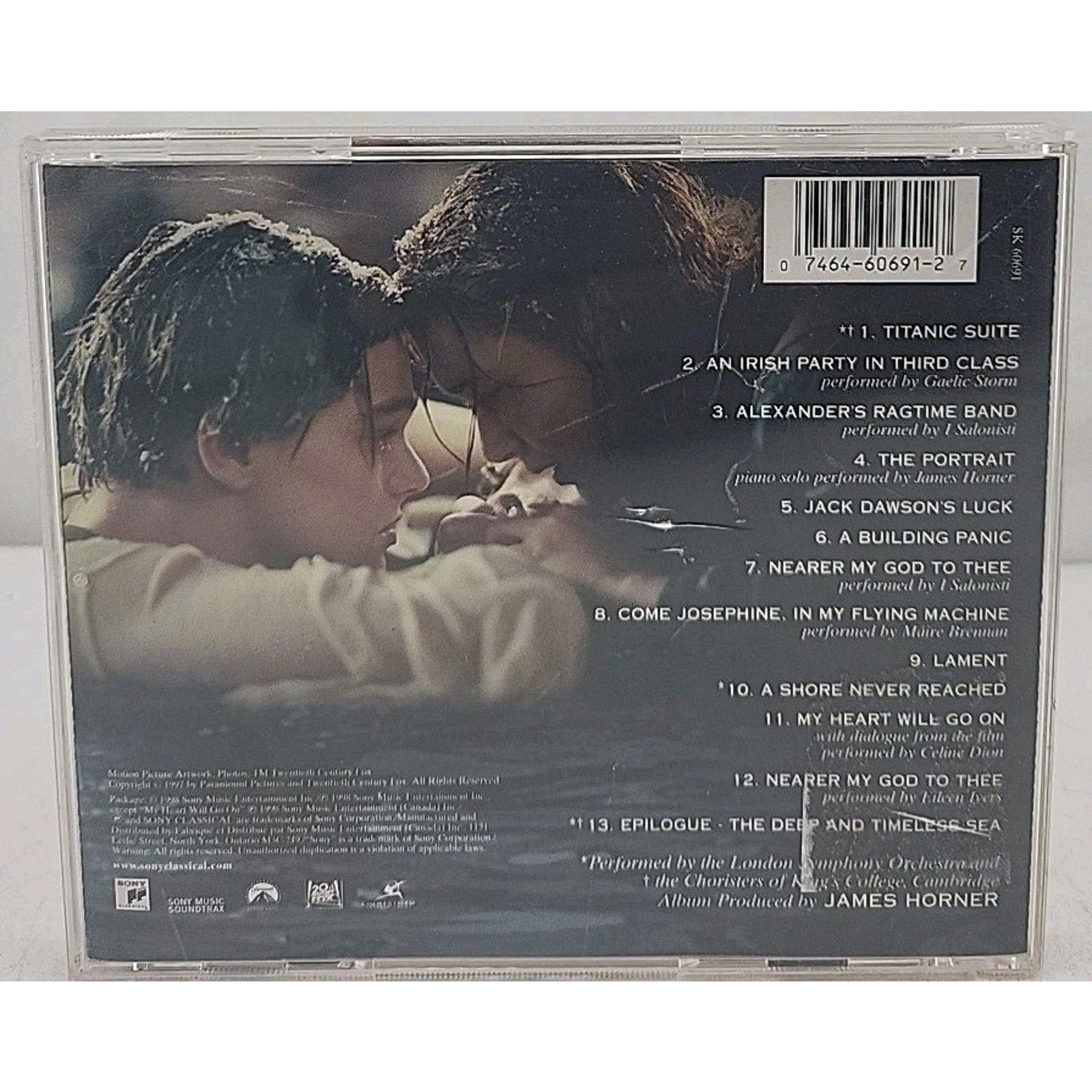 Back to Titanic by James Horner (CD, Aug-1998, Sony Classical)