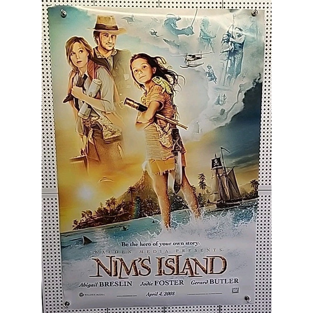 Nim's Island Movie Poster 2 Sided Original Advance Rolled 27x40