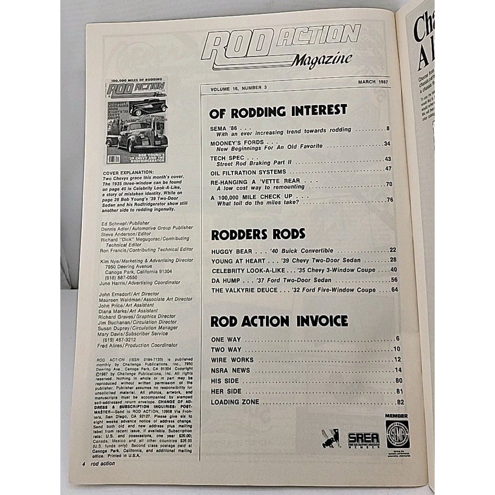 Rod Action Magazine March 1987 Vol. 16 No. 3
