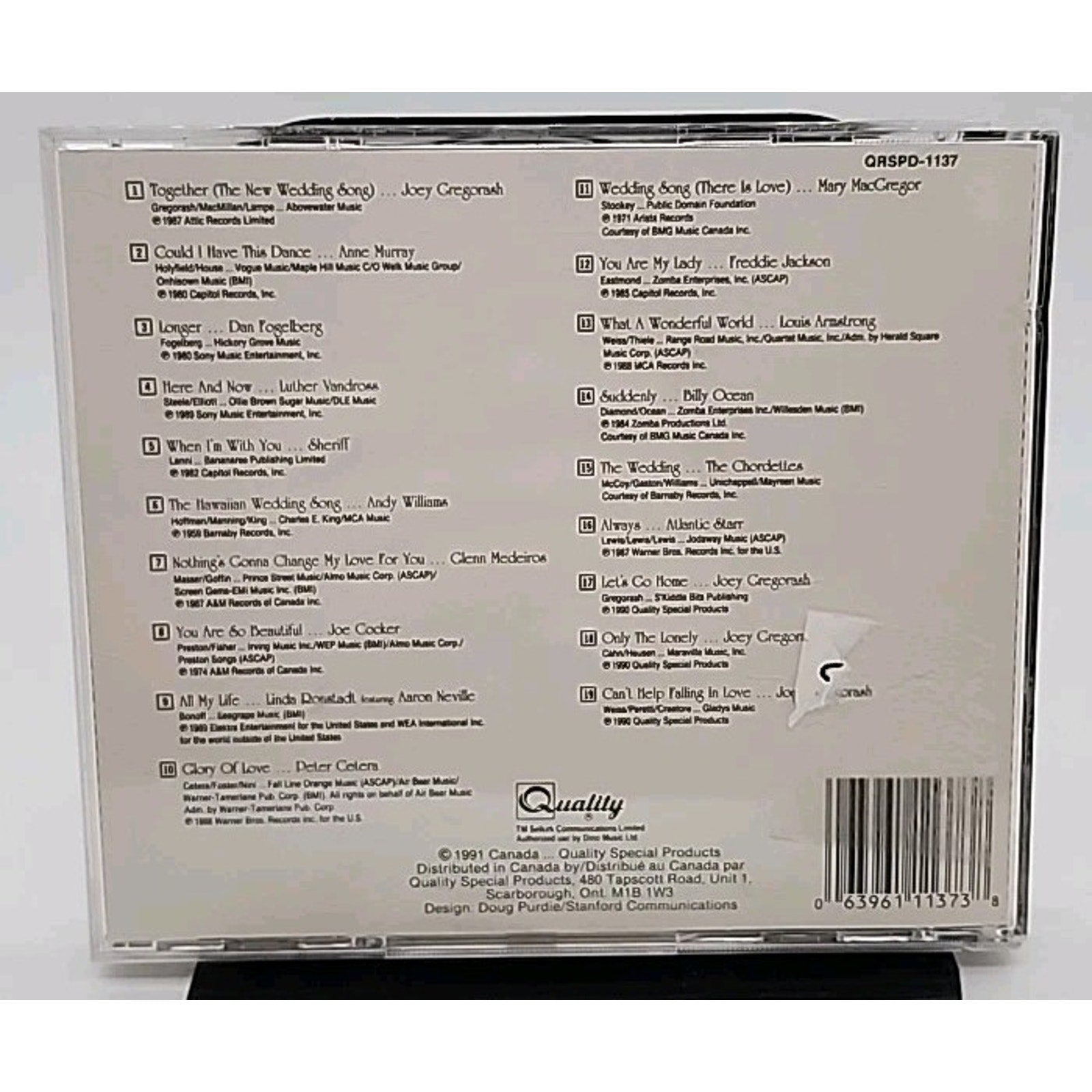The Wedding Album Songs That Say I Love You Cd