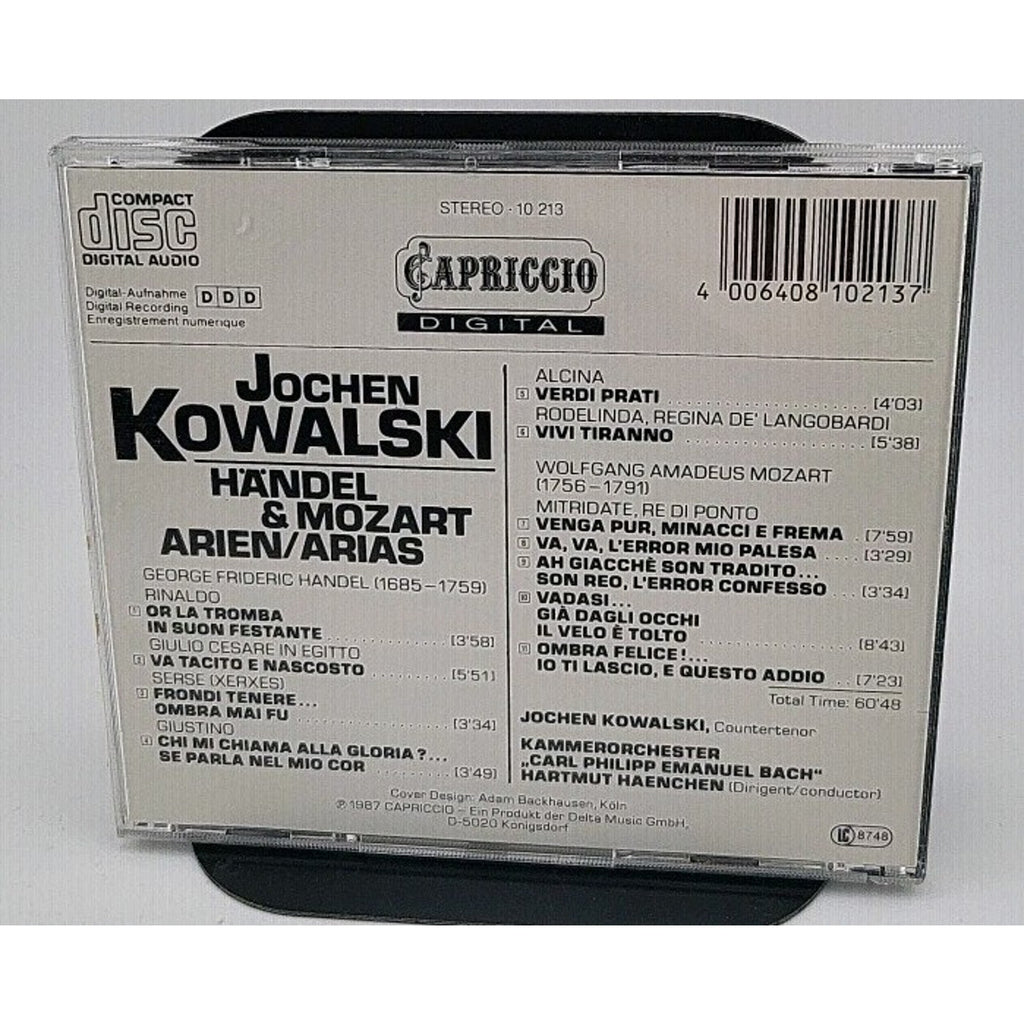 Jochen Kowalski CD Händel & Mozart Arien Capriccio, 1987, Kammerorchester