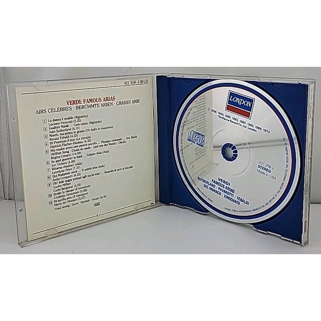 Verdi - "Famous Arias" - "Sutherland" CD London Records