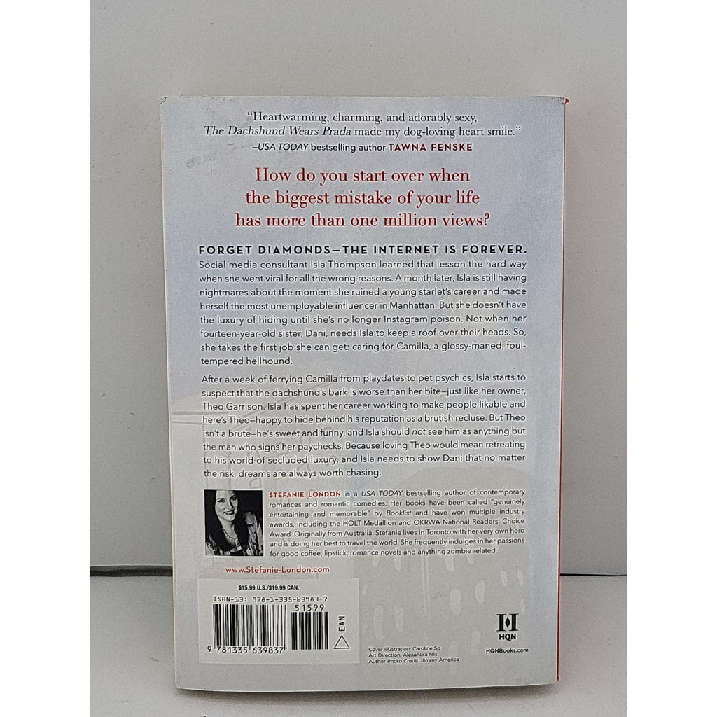 Dachshund Wears Prada : A Rom Com by Stefanie London (2022, Trade Paperback)