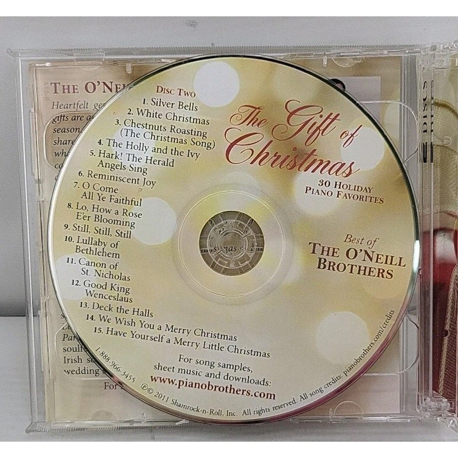 The Gift Of Christmas 30 Holiday Piano Favorites The ONeill Brothers 2 CD Set