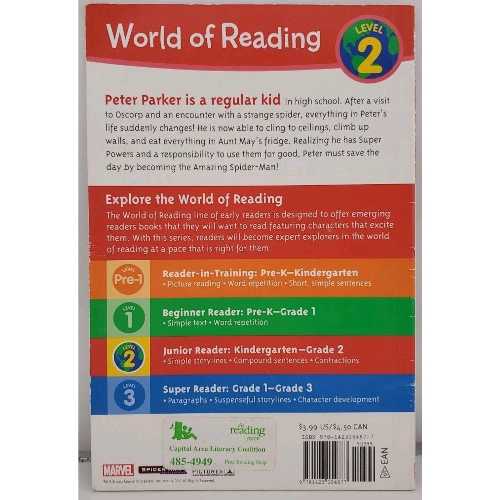 World of Reading Becoming Spider-Man : Level 2 by DBG (2012, Trade Paperback)