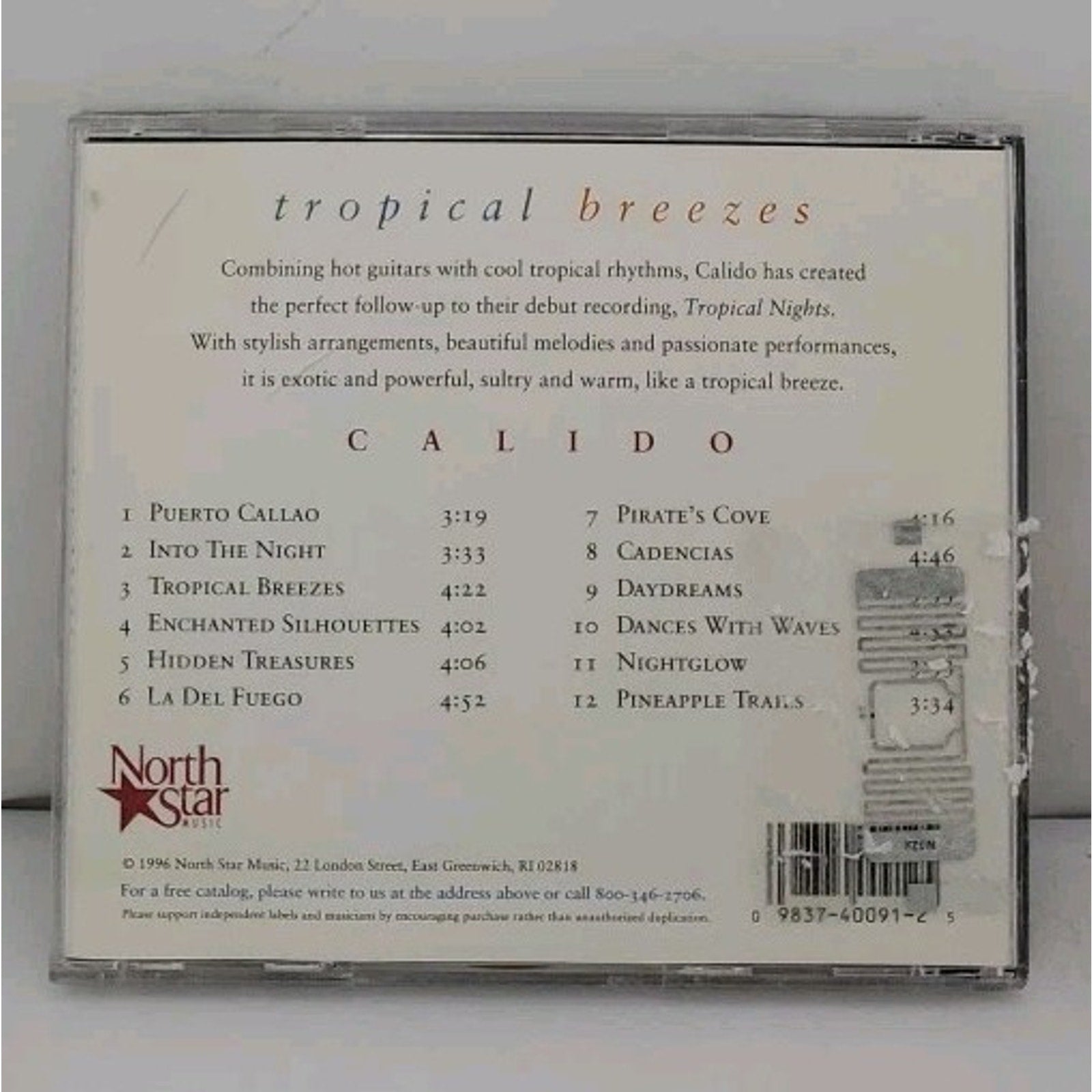 Tropical Breezes by Calido (CD, 1998)