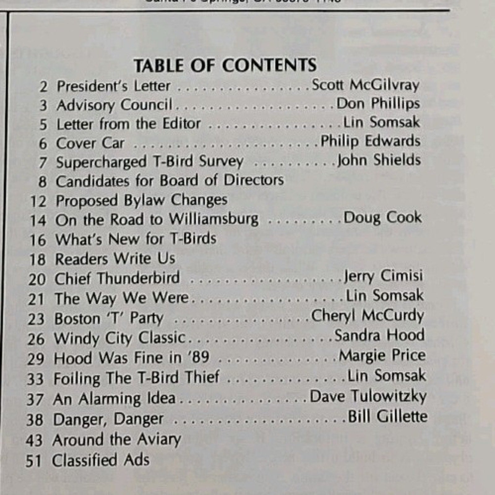 Early Bird Magazine November-December 1989