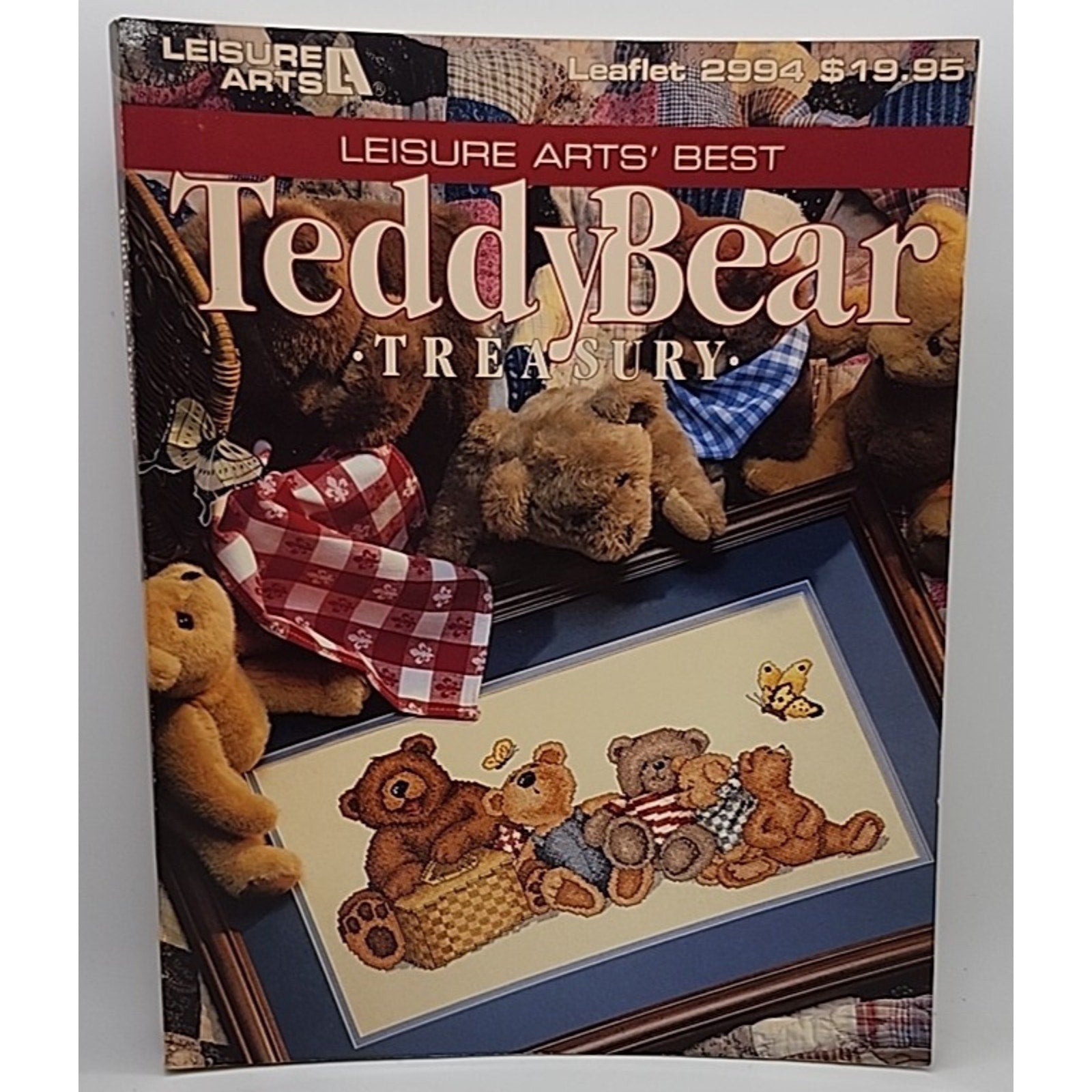 Leisure Arts Cross Stitch Teddy Bear Treasury Book 2994 Graphics Patterns 1997