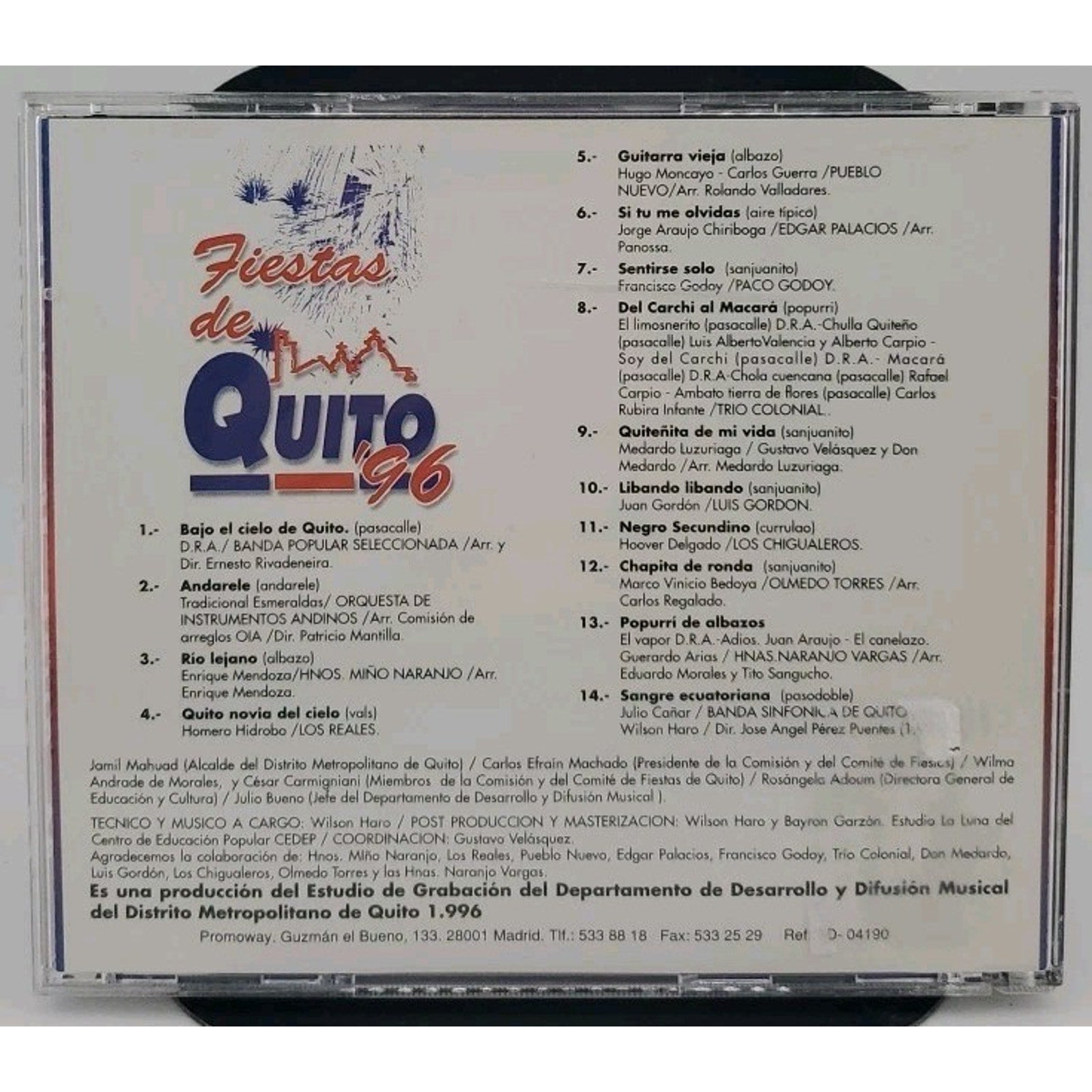 Viva Quito Fiestas 96 CD