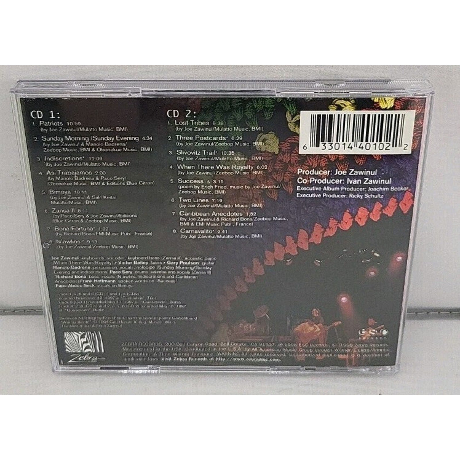 World Tour by Zawinul, Joe (CD, 1998) 2 Disc