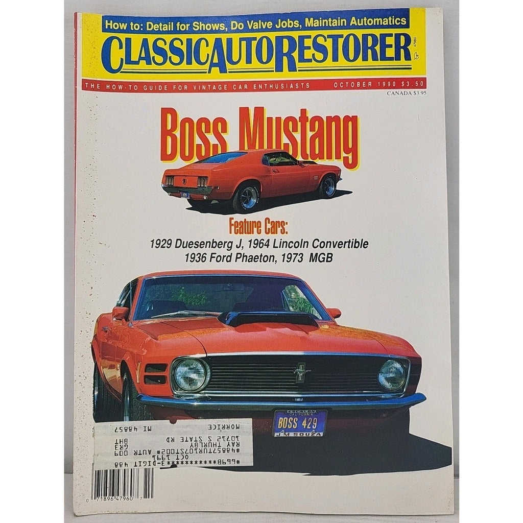 Classic Auto Restorer Magazine - October 1990 - Volume 2 Number 3