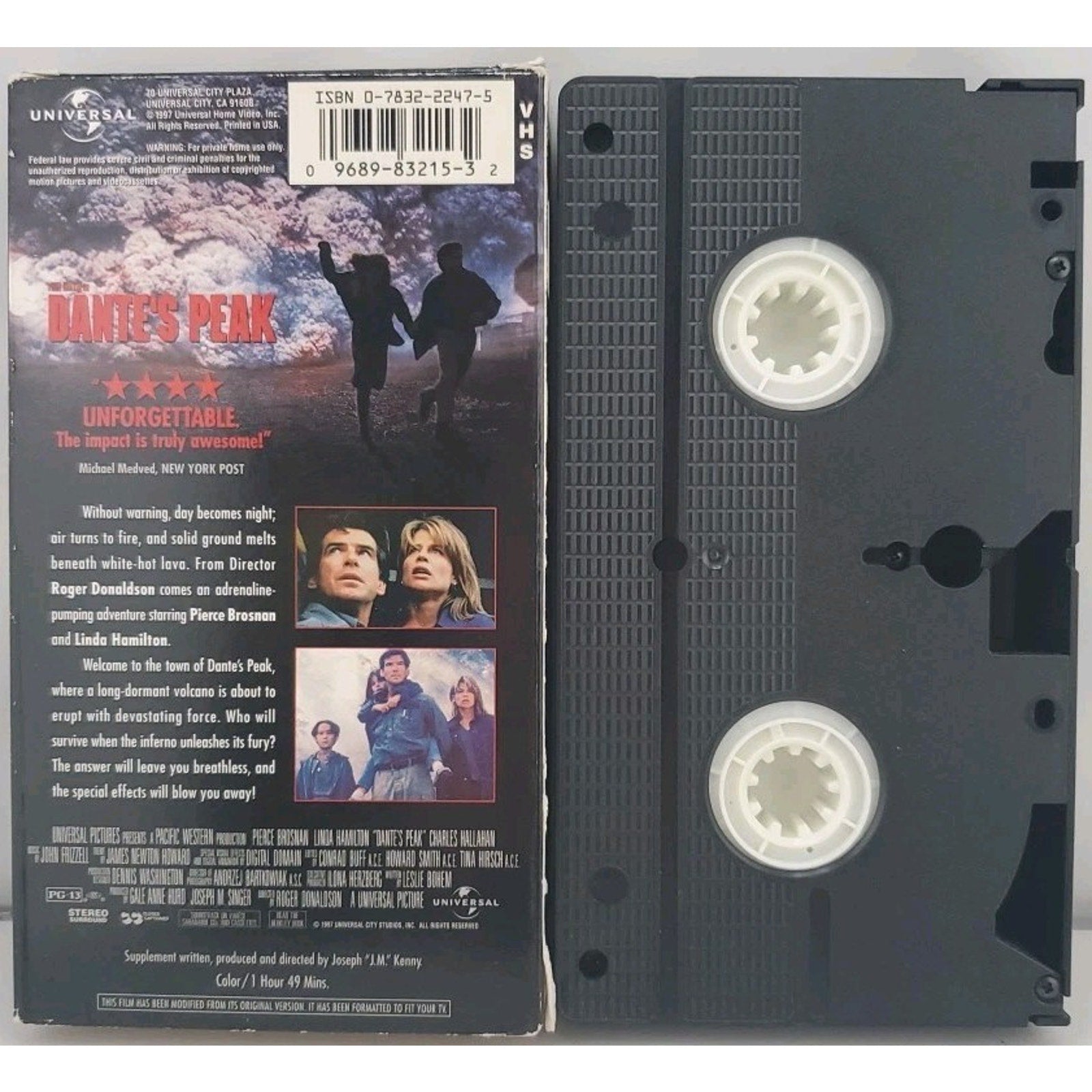 Dantes Peak (VHS, 1997, Additional Footage)