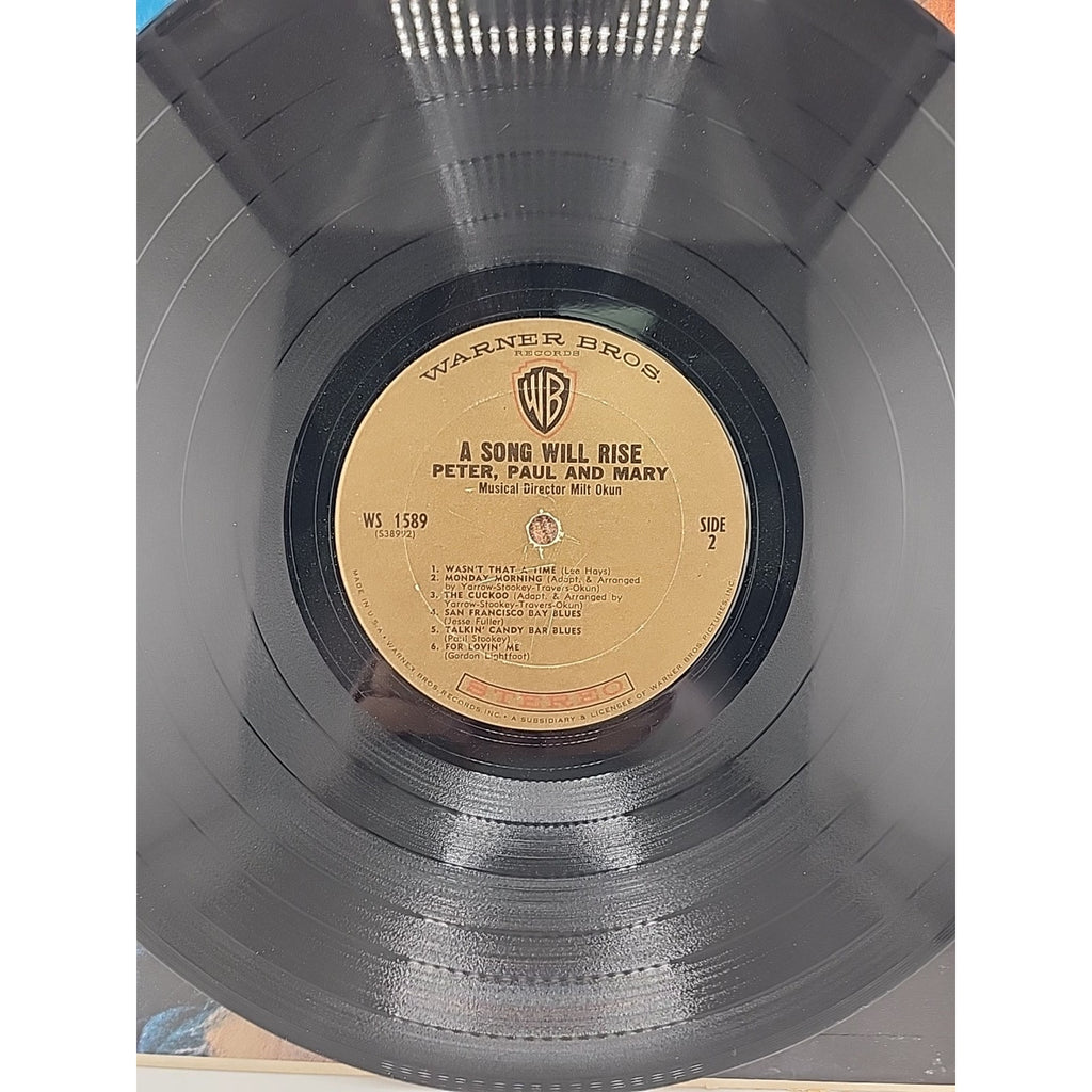 Peter, Paul and Mary A Song Will Rise Vinyl 1965 Warner Bros Vinyl