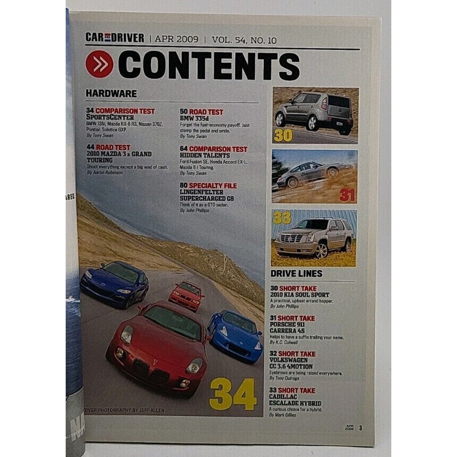 Car And Driver Magazine - April 2009 - Vol. 54 No. 10