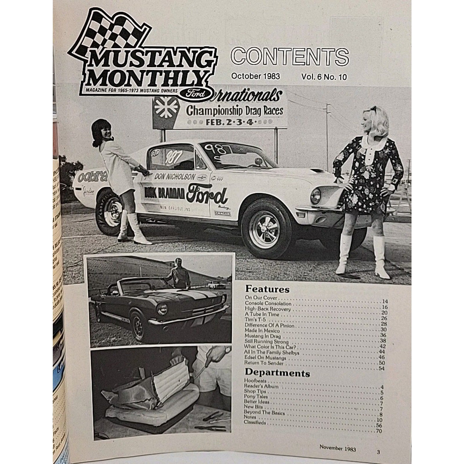 Mustang Monthly Magazine - November 1983 - Vol. 6 No. 10