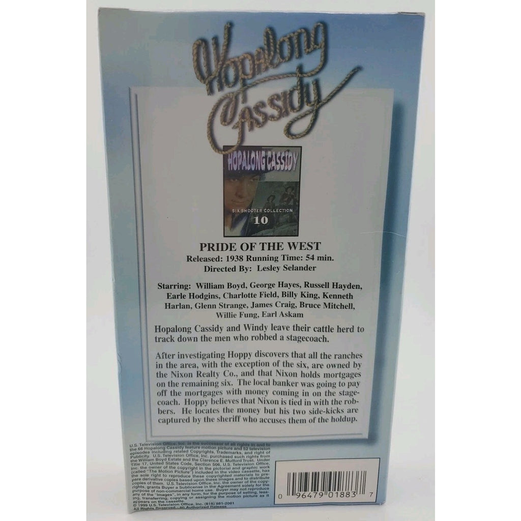 Pride Of The West (VHS) *Brand New*