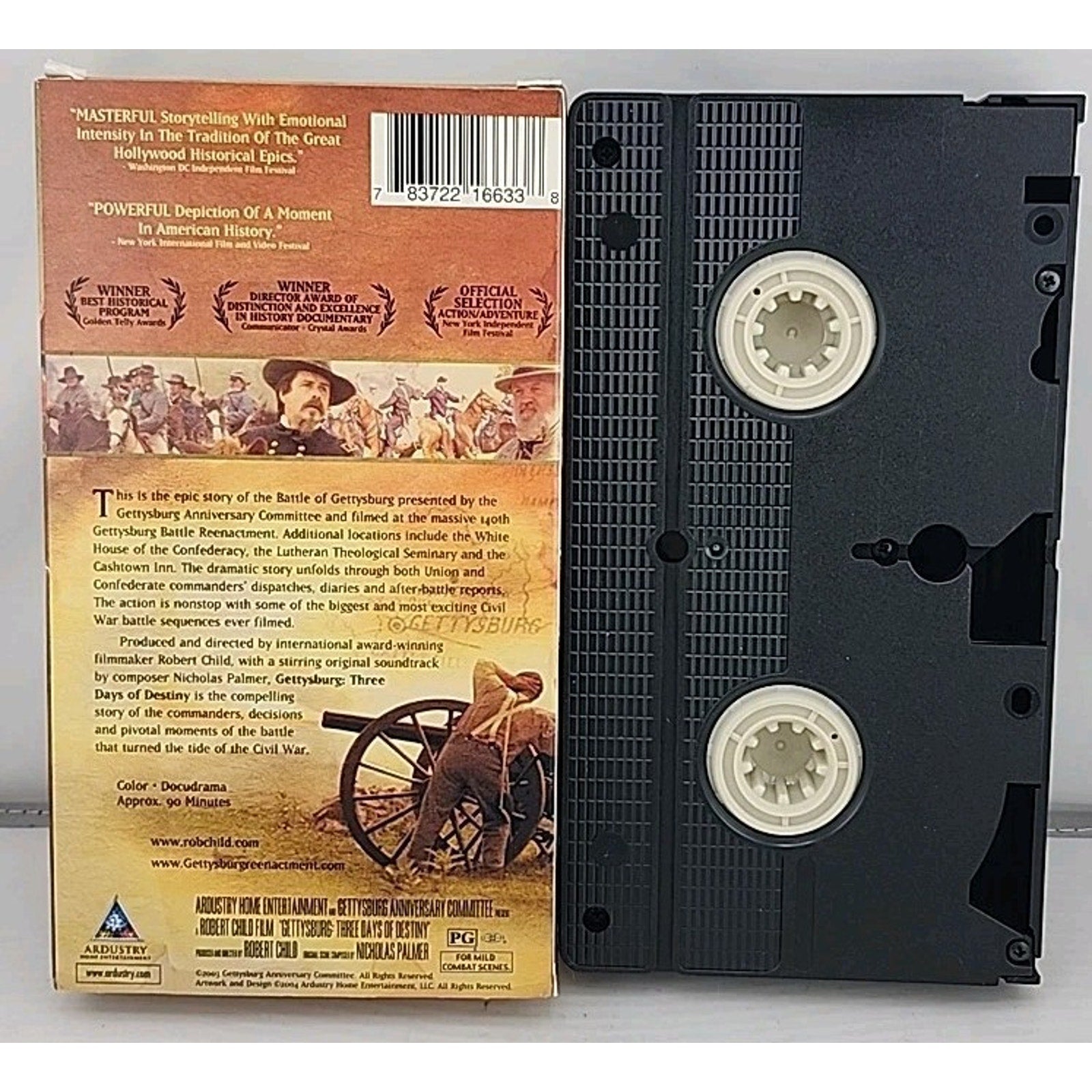 Gettysburg: Three Days of Destiny (VHS, 2004)