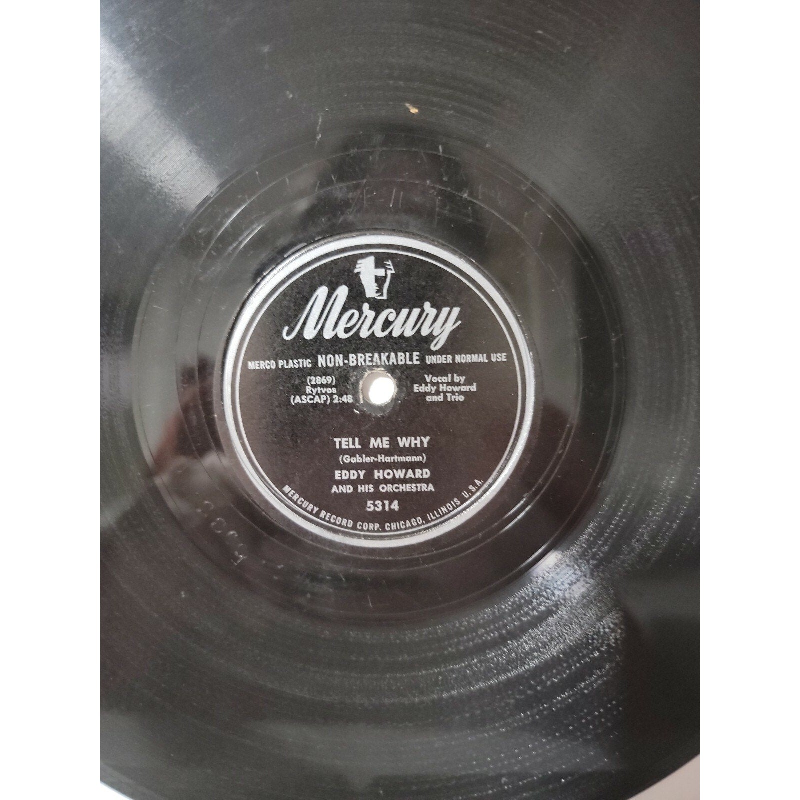 Eddy Howard - Tell Me Why / Maybe It's Because (Vinyl)