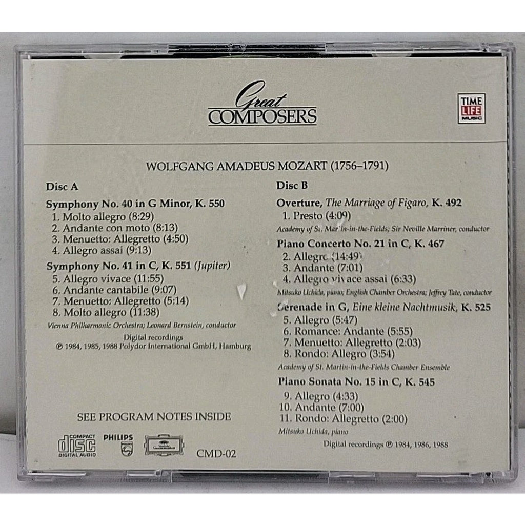 Great Composers Mozart 2 CDs Set
