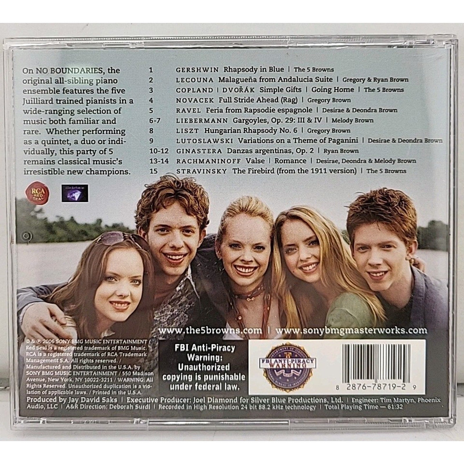 No Boundaries by The 5 Browns (CD, 2006)