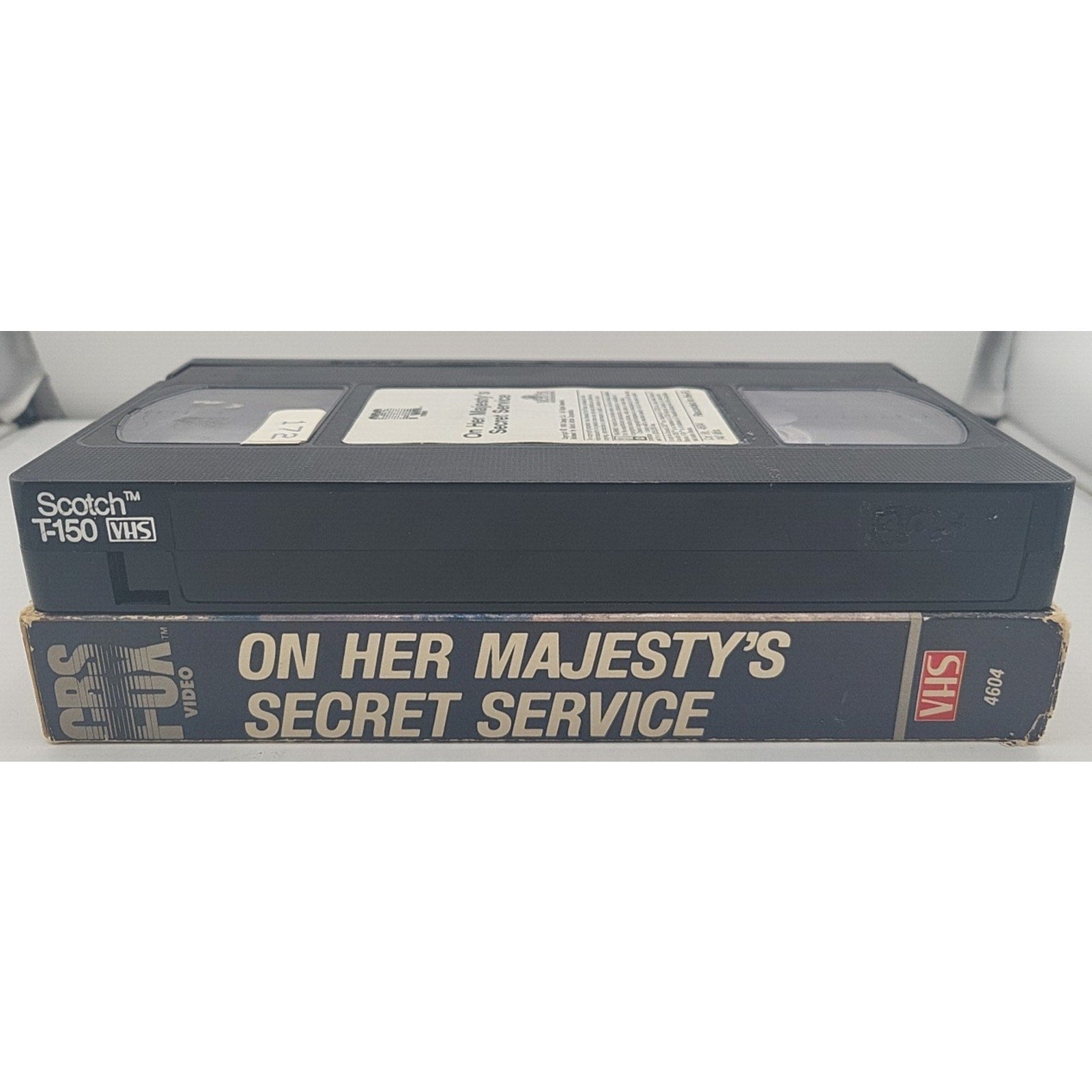 On Her Majesty's Secret Service VHS - James Bond 007, 1984, CBS FOX Video Tape