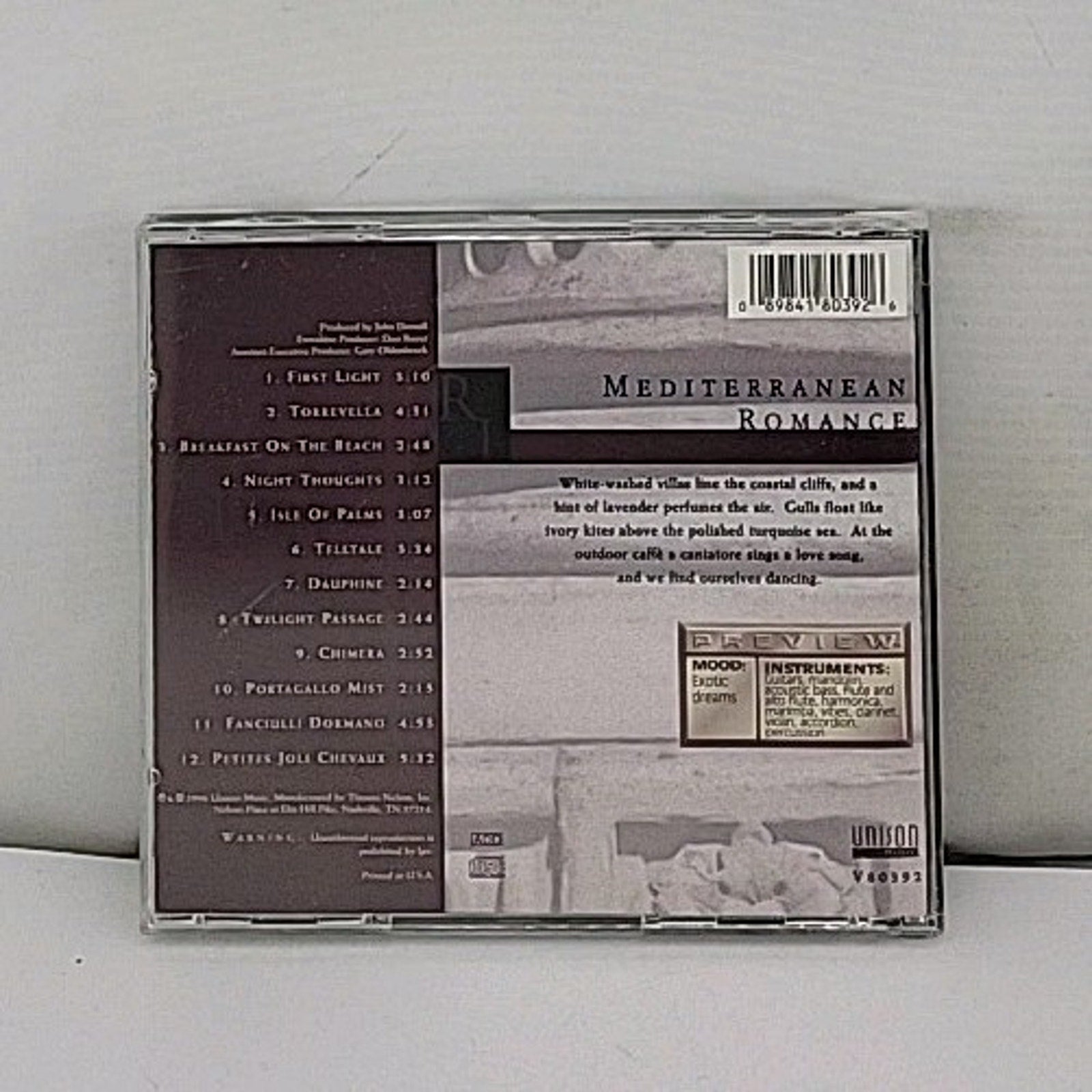 Mediterranean Romance by Romantic Interludes (CD, 1996, Unison)