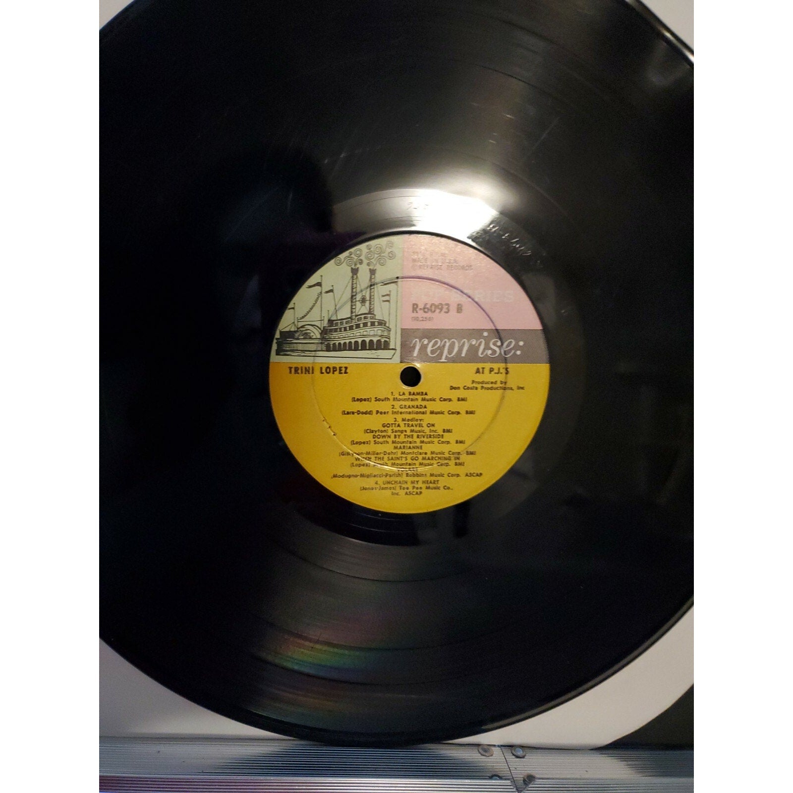 TRINI LOPEZ AT PJ'S ALBUM 1963 MONO REPRISE RECORDS R-6093 LIVE RECORDING