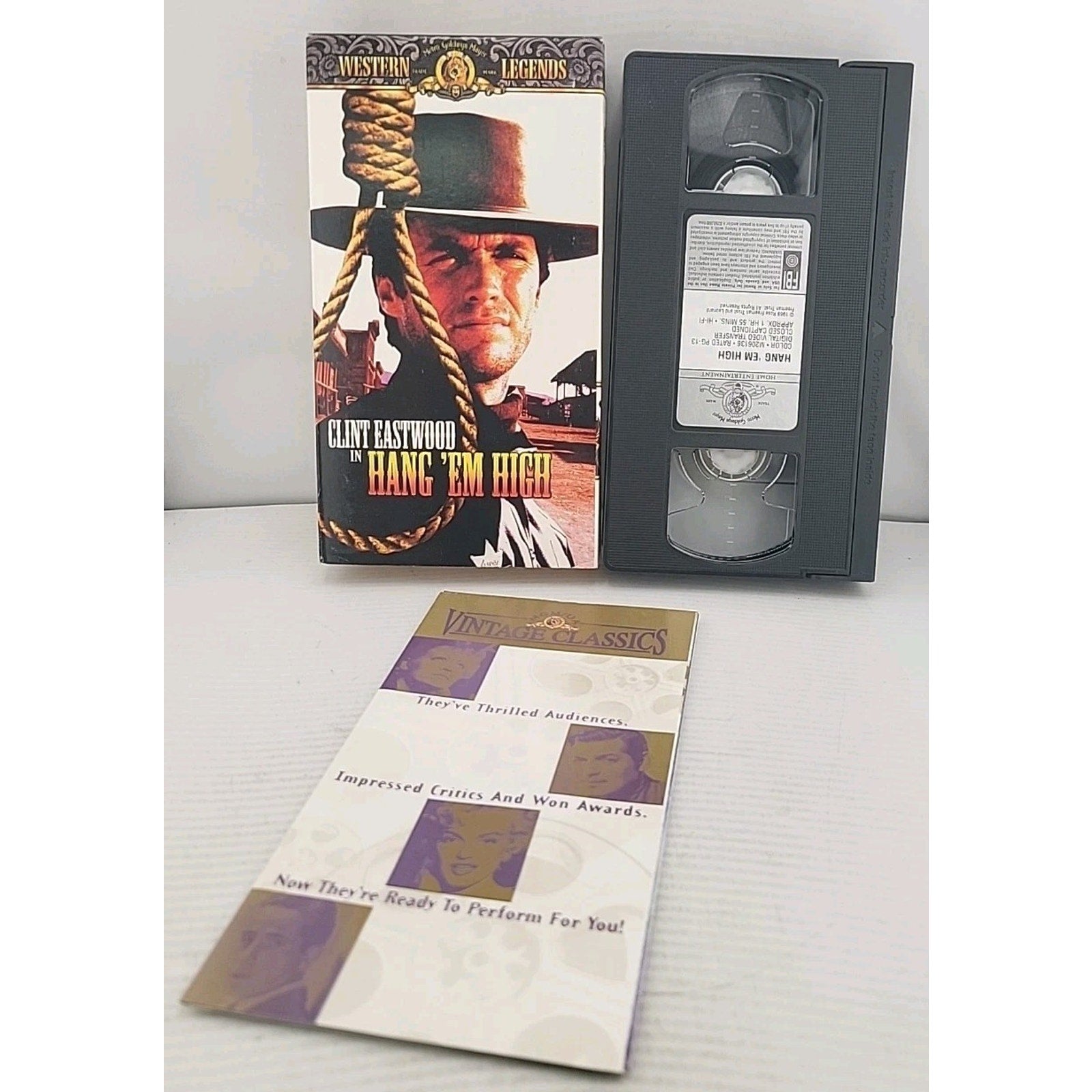 Hang Em High (VHS, 1997, Western Legends) *Sticker Label*