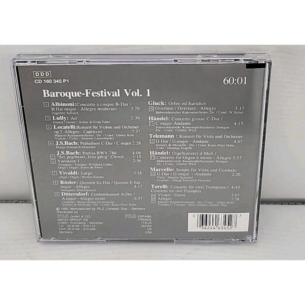 Baroque-festival Vol. 1 Vienna Master Series Classical Music CD