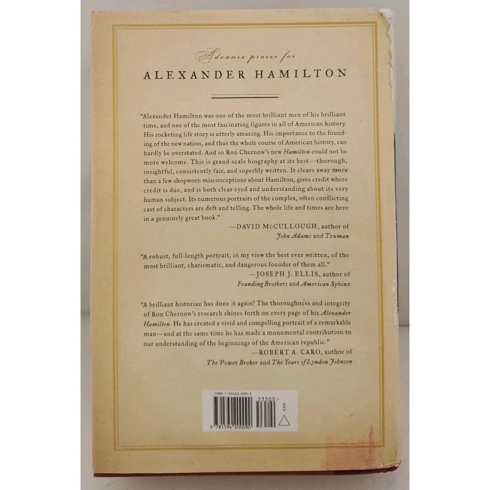 Alexander Hamilton by Ron Chernow (2004, Hardcover)