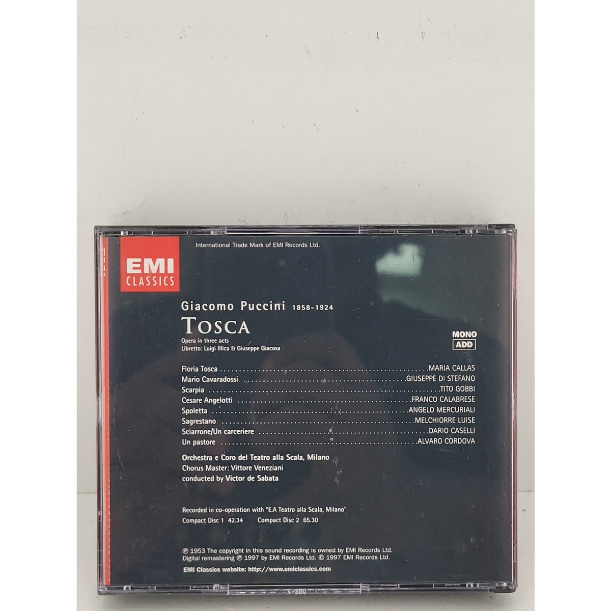 Tosca-Comp Opera by G. Puccini (CD, 1997)