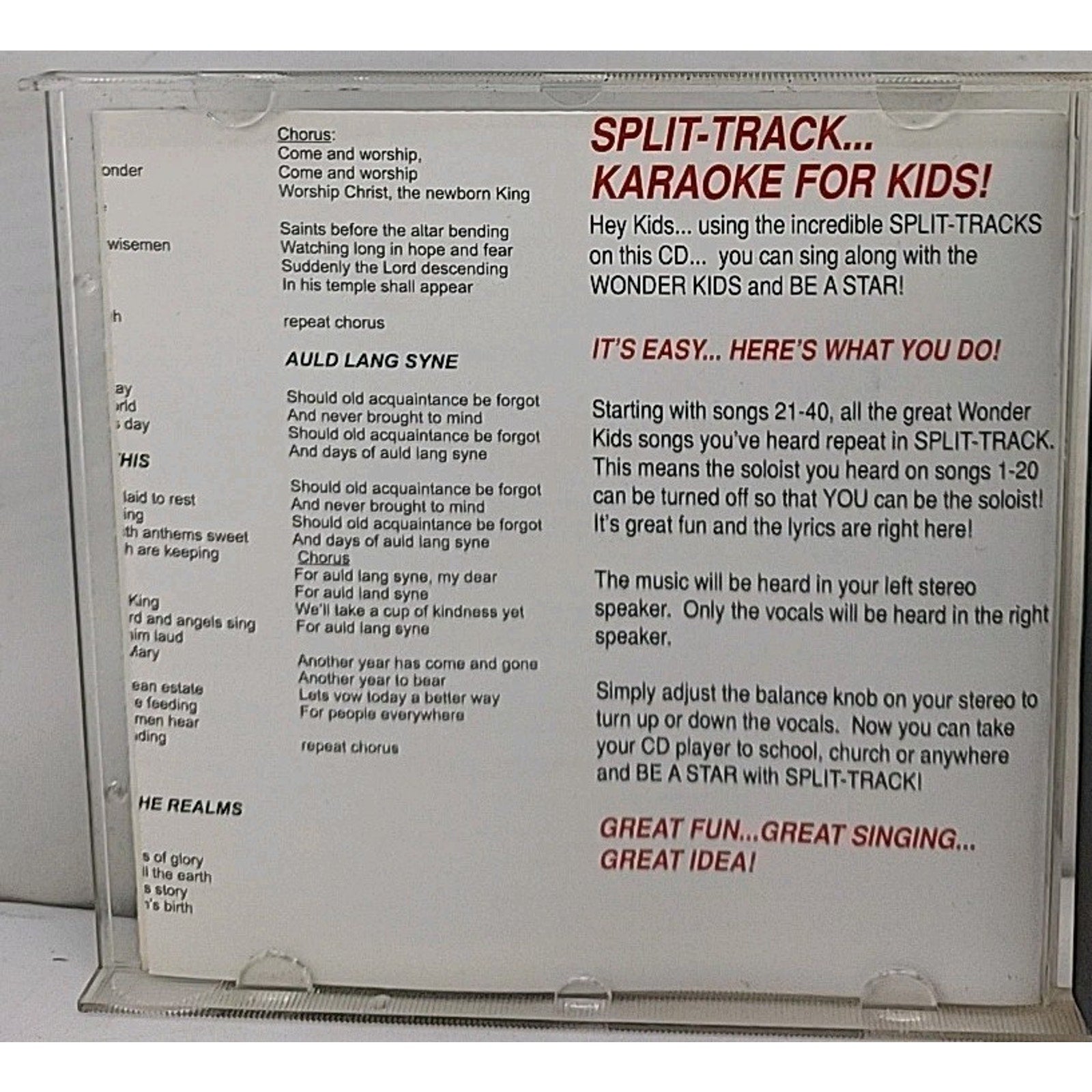 More Christmas Sing-Alongs by Wonder Kids Choir (CD, 2000)