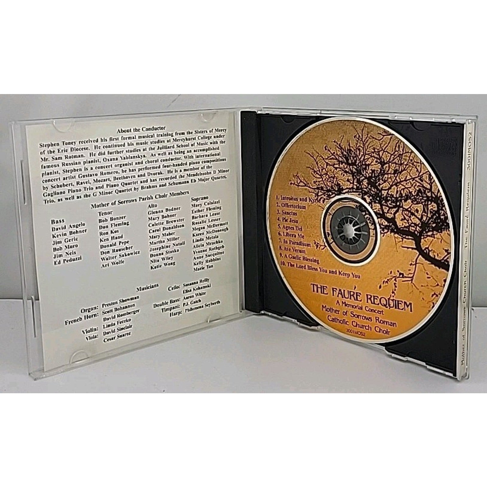 The Faure Requiem A Memorial Concert CD Mother Of Sorrows Roman Catholic Choir