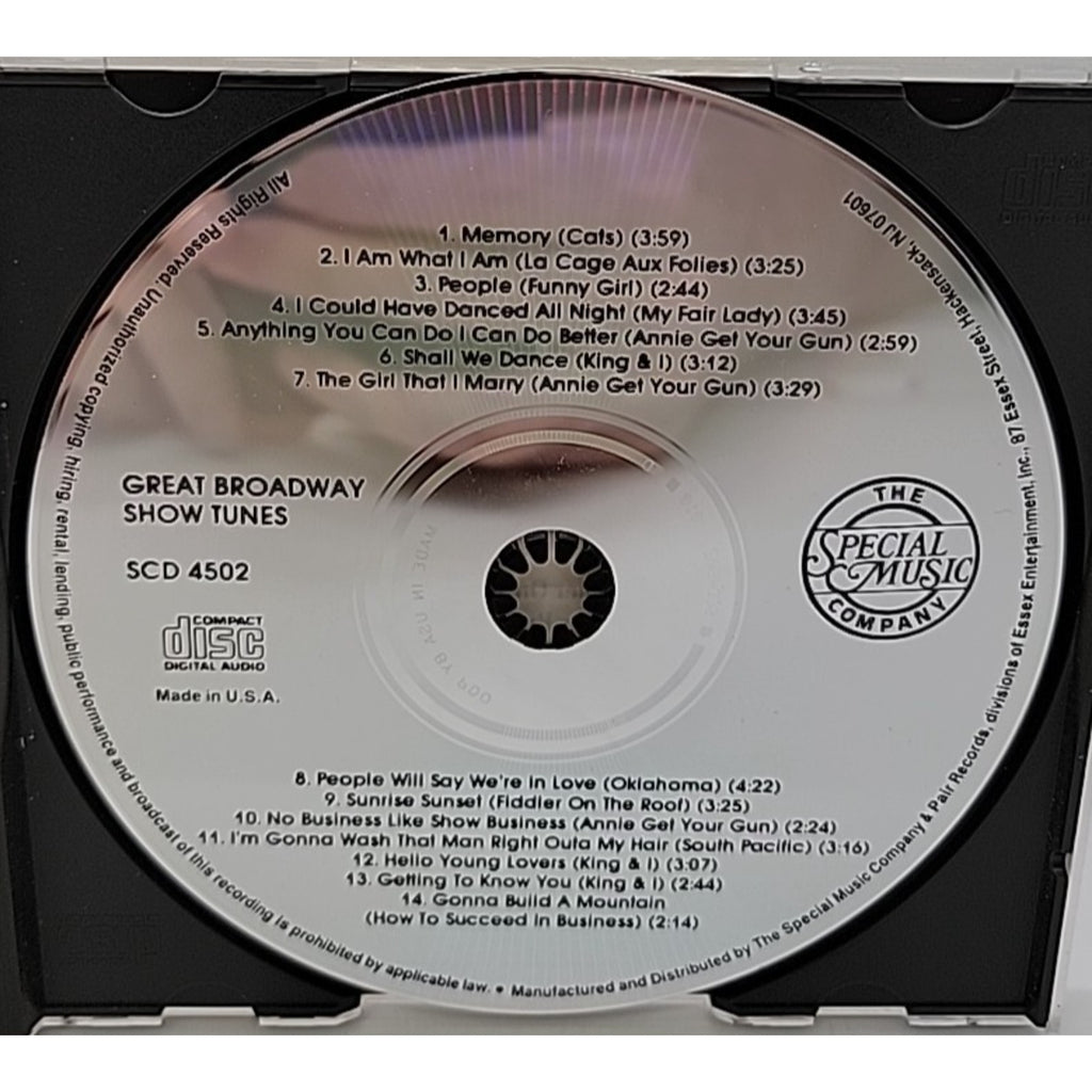 Great Broadway Show Tunes by New York Theatre Orchestra & Chorus (CD, Special)