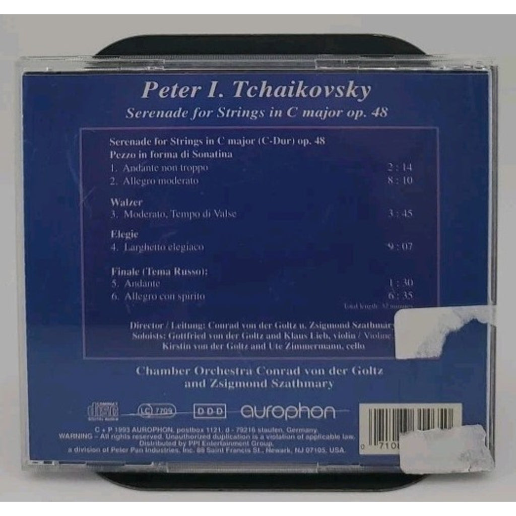Peter I. Tchaikovsky Serenade For Strings In C Major Op. 48 CD