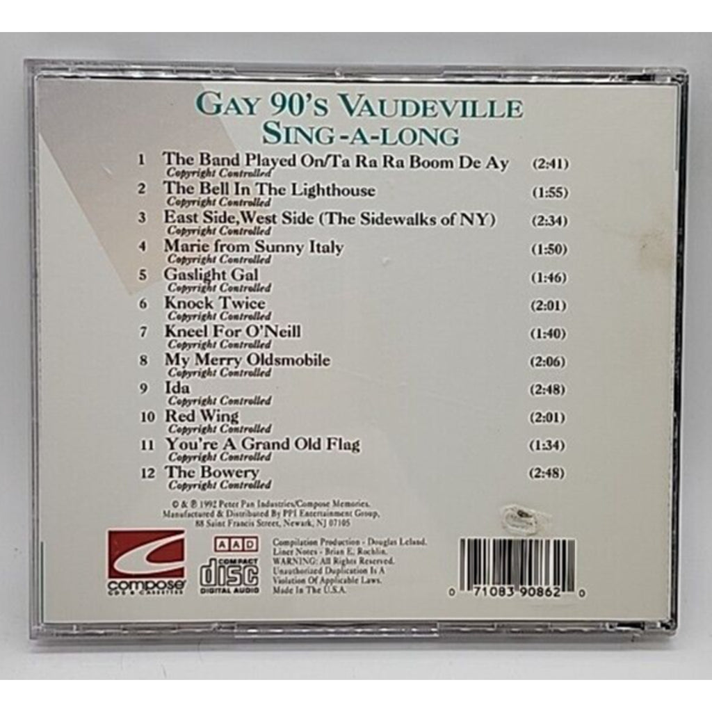 Gay 90's: Vaudeville Sing Along (CD)