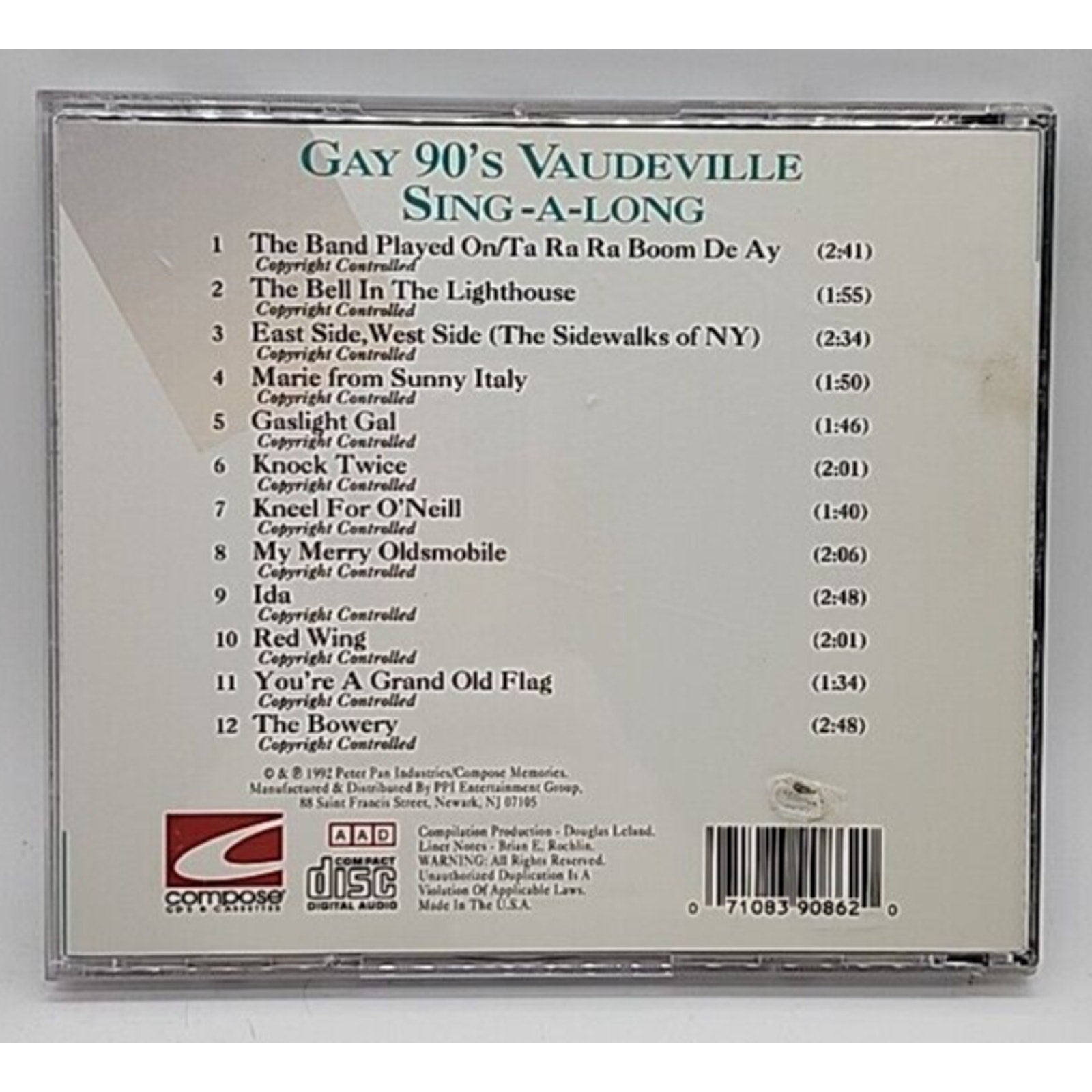 Gay 90's: Vaudeville Sing Along (CD)