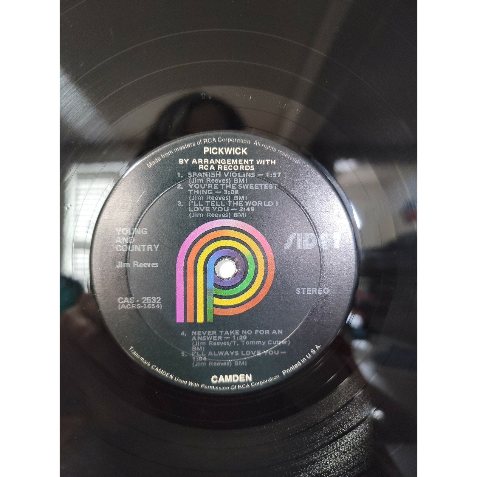 Jim Reeves - Young And Country (Vinyl)