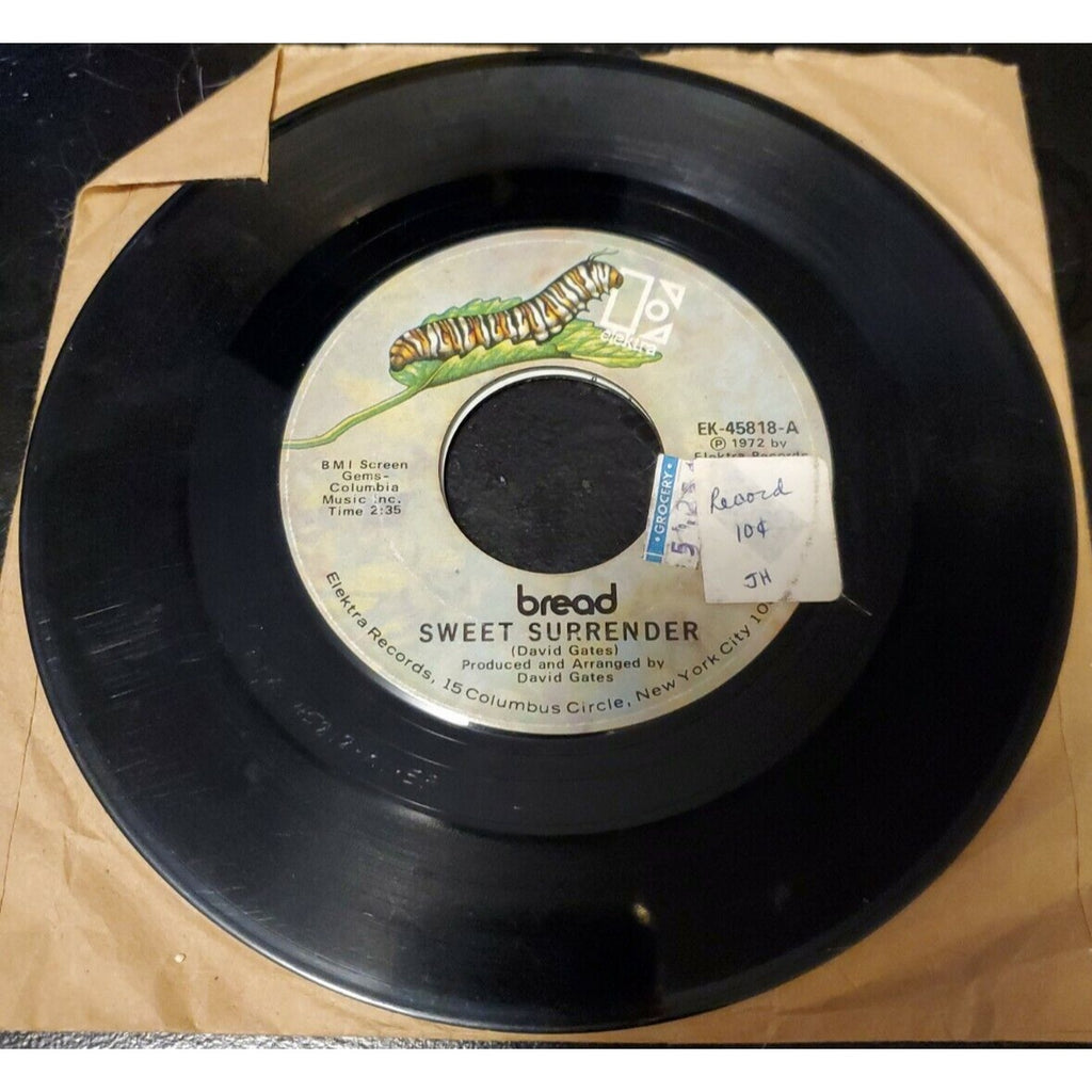 Rock 45 Bread - Sweet Surrender / Make It By Yourself On Elektra Records