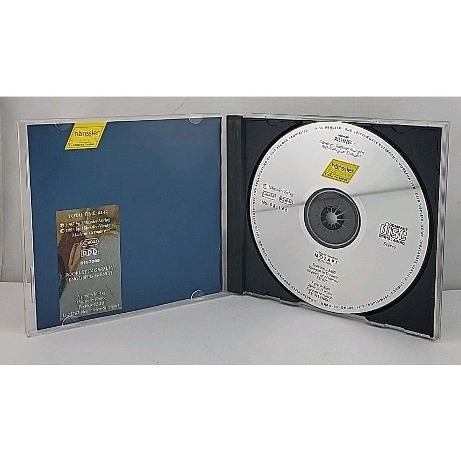 Wolfgang Amadeus Mozart Requiem / Kyrie Kv626 / Kv 341 CD